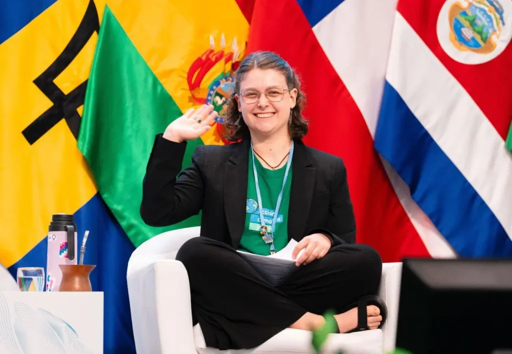 Carolina Cuesta en la Semana del Clima de América Latina y el Caribe en Panamá.