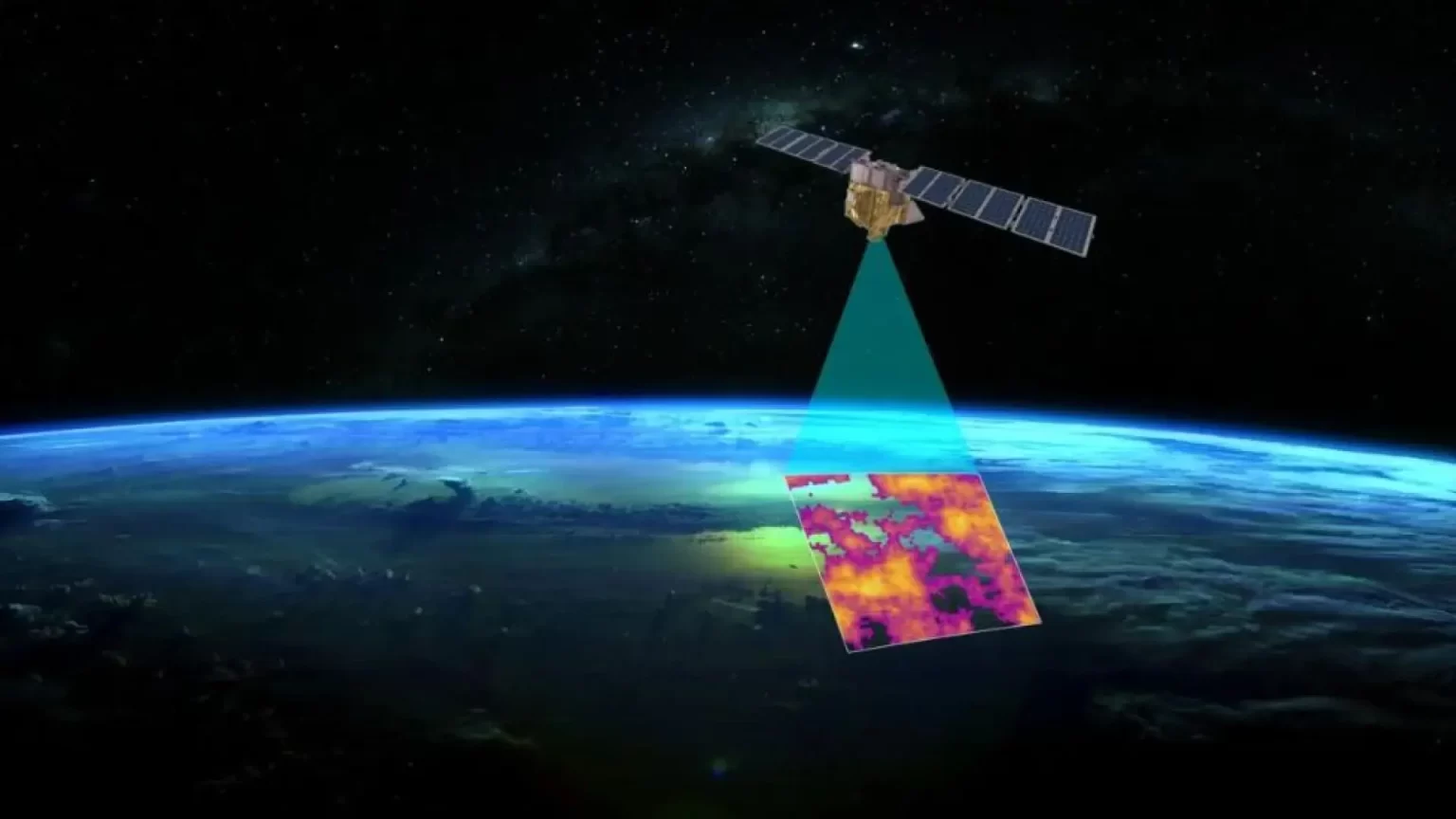 Satélite con IA de Google