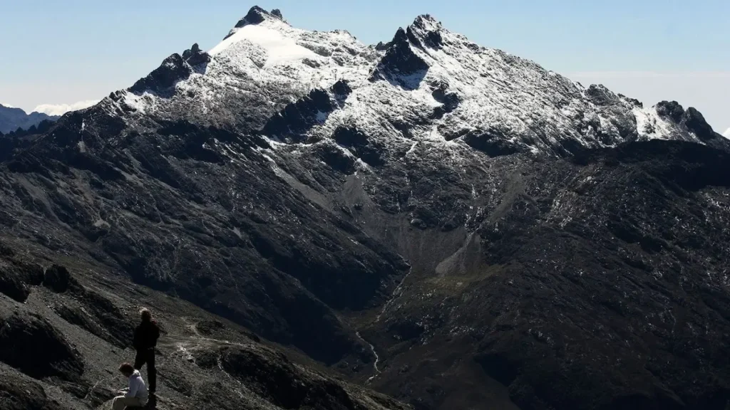 Vista del Pico Humboldt en los Andes venezolanos donde se ubicaba el Glaciar Humboldt.