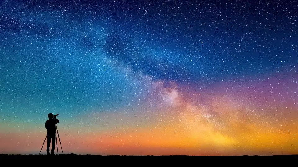 Observación astronómica nocturna como parte de las actividades Star Party Uruguay.